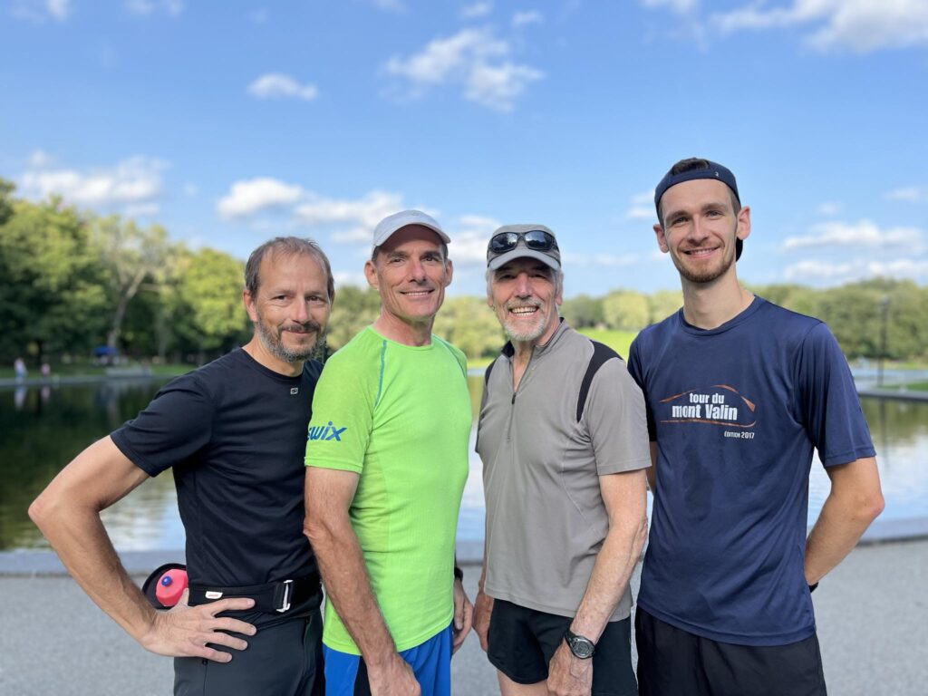 Nos quatres entraîneurs : Réjean Charbonneau, Mark Comaniuk, Martin Massicotte et Alexis Gougeon